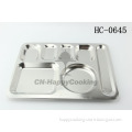 Stainless steel school lunch plate student lunch tray fast food tray